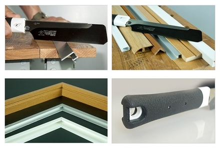 ХИТ! Пила японская обушковая Dozuki Handy150 Fine Craft Saw 150 мм 28 TPI толщина 0,3 мм для алюминия, пластика и древесины ZetSaw 07041 М00022608