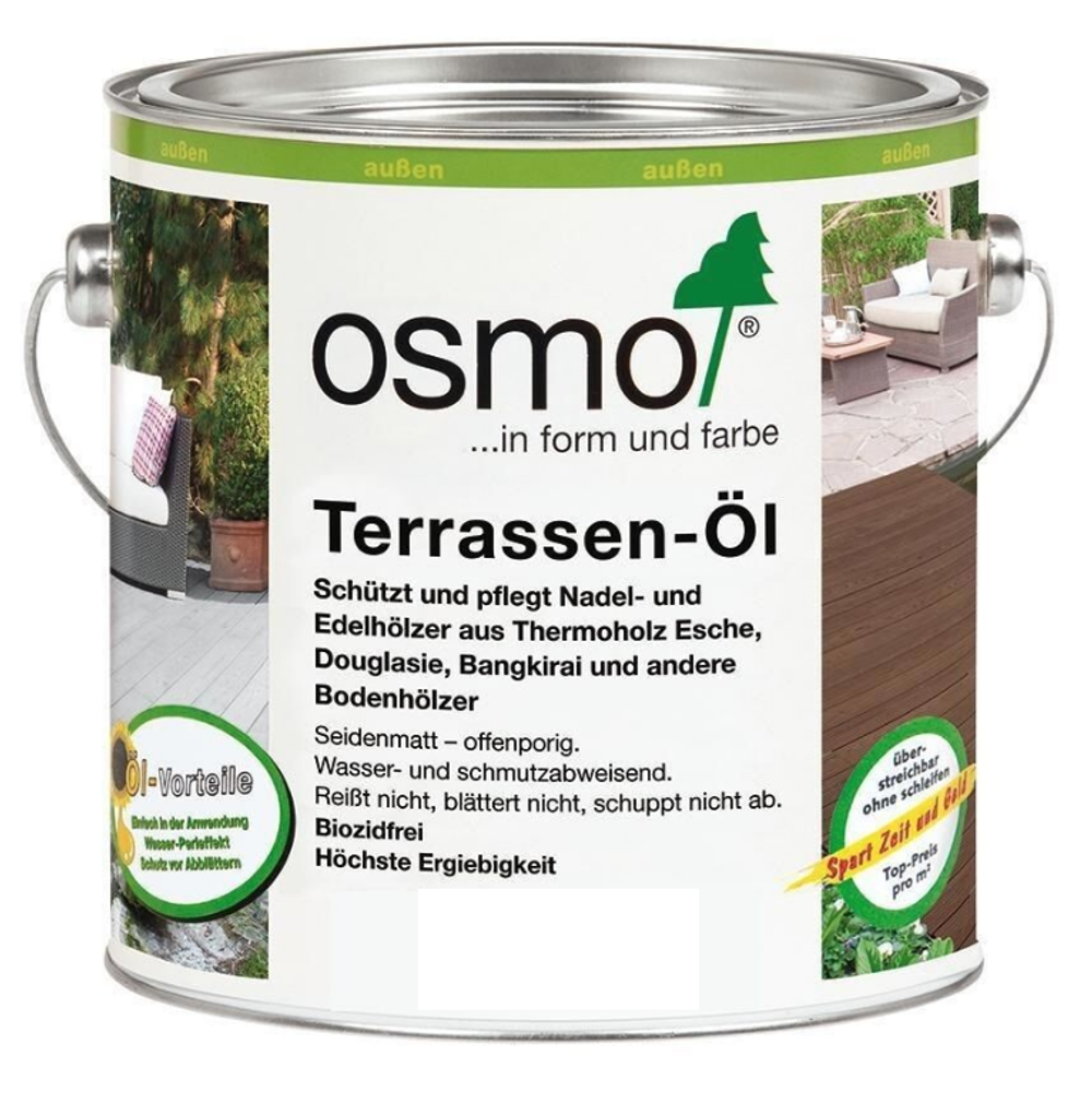 Масло для террас Osmo 021 Дуб мореный 0,75 л Terrassen-Ole для наружных работ Osmo-021-0,75 11500154