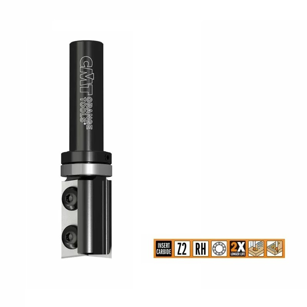 Фреза обгонная верхний подшипник сменные ножи HM Z2 S8 D 16 x 35 х 80 RH CMT 656.160.11