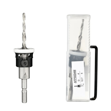 Зенковка оправка коническая БЕЗ ЦАРАПИН D 12 сверло ступенчатое 5 - 3,5 мм хвостовик HEX 1 / 4 Festool CENTROTEC WPW AFP5004M