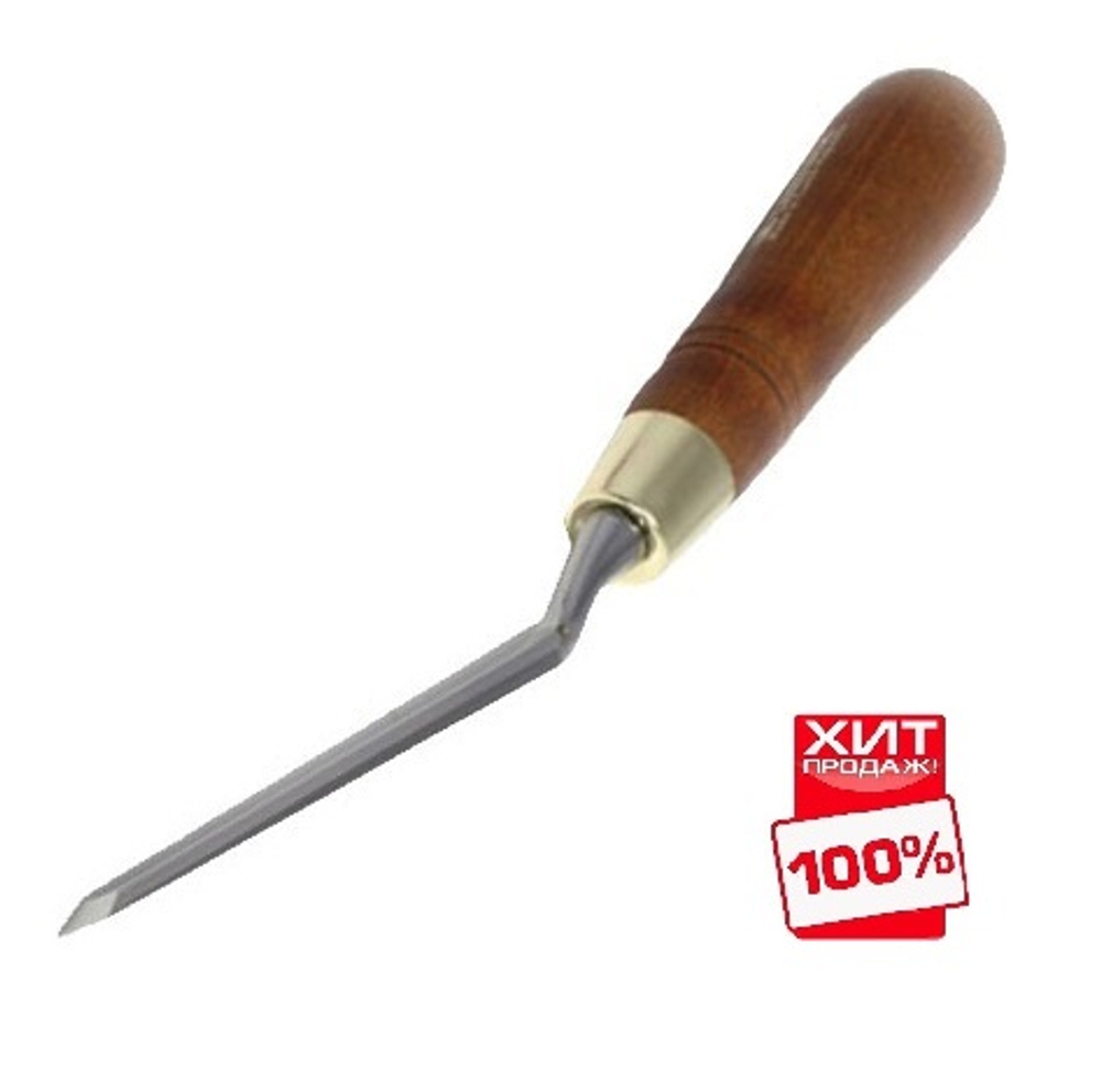 ХИТ! Стамеска плоская изогнутая с ручкой 7 мм Narex WOOD LINE PLUS 813307
