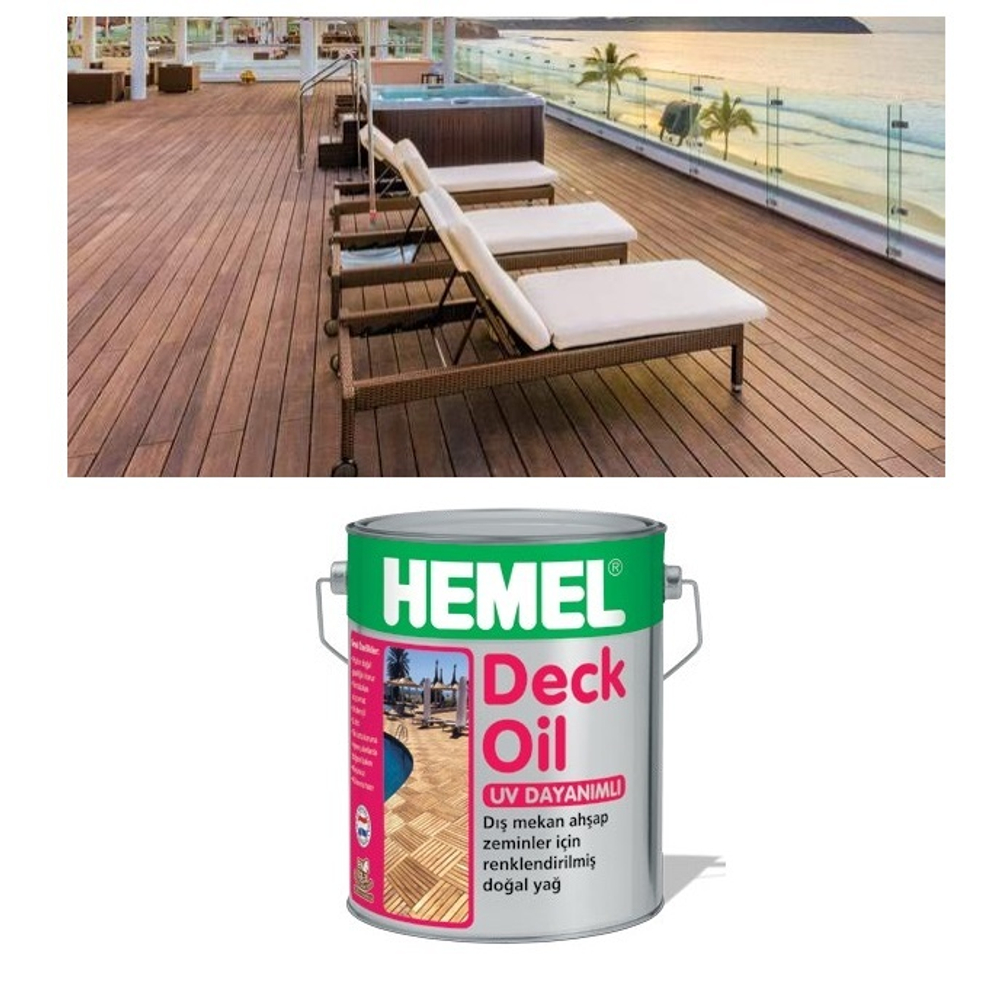 Масло для террас для наружного применения Deck Oil Красный сандал, 2,5 л 3116H HEMEL 311625