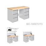 Новинка! Верстак металлический для столярных и слесарных работ Gresson серия ВС-Т3Т3 1800 х 630 х 820 мм ВС-1800Т3Т3