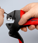 АКЦИЯ НОЯБРЬ 2025! Пресс - клещи системные KNIPEX без плашек в пластиковом кейсе, длина 200 мм. Для опрессовки, для сменных опрессовочных плашек. Для более тысячи видов опрессовки контактов KN-9743200