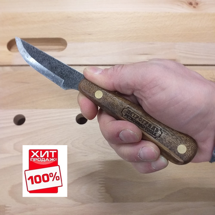 ХИТ! Нож ремесленный ПЕТРОГРАДЪ шведский тип двусторонняя заточка М00017621