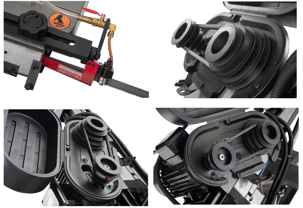 Новинка! Ленточнопильный станок по металлу JET HVBS-712L 0,75 кВт 220 В, распил под углом JRM80712M