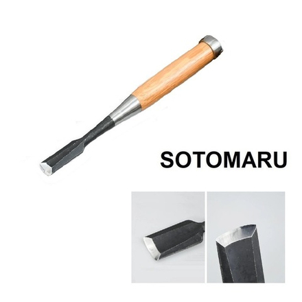 Новинка! Стамеска полукруглая японская столярная Shirogami 9 мм SOTOMARU Miki Tool М00021421