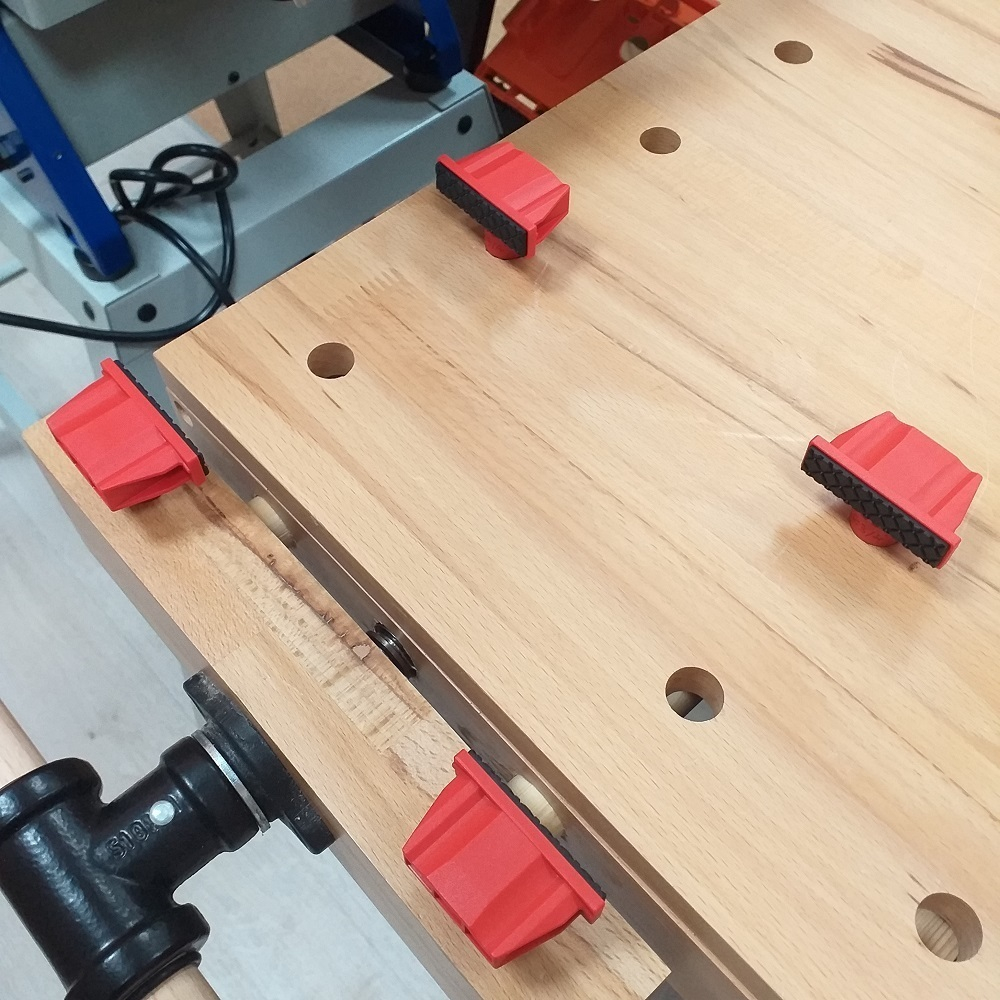 ХИТ! Набор из 4 шт Верстачные упоры для отверстия 19 мм (3/4 д) Woodwork PCH-BD4