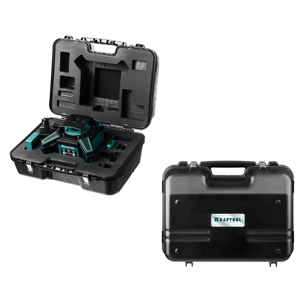 Новинка! Лазерный нивелир ротационный KRAFTOOL RL600 Professional, 3 луча, цвет луча красный, дальность 20 /600 м в кейсе 34600_z01