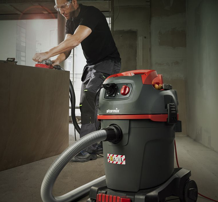ХИТ! Пылесос профессиональный для работы с электроинструментом, сухой и влажной уборки Starmix uClean ARDL-1432 EHP 1,4 кВт 32л 016344