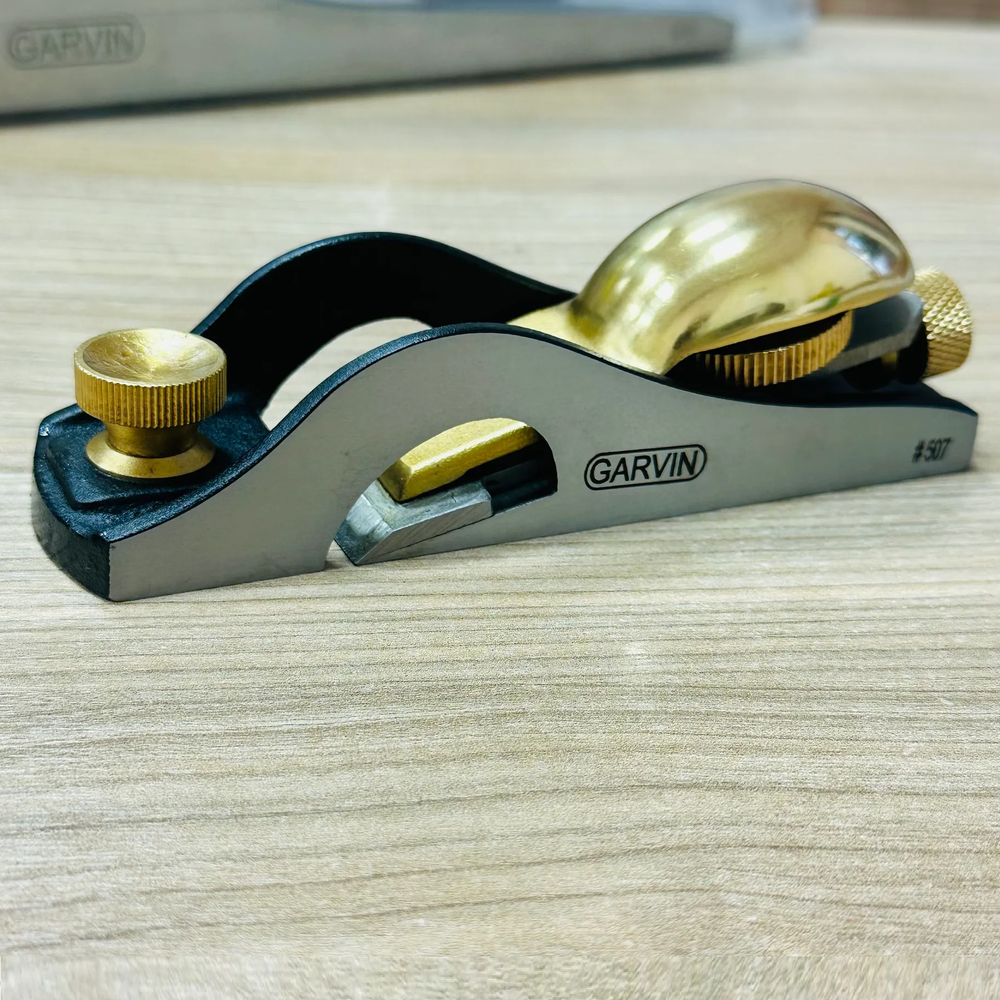 Новинка! Рубанок металлический торцовочный N507 GARVIN Carriage Rabbet Block Plane с открытыми бортами, длина 158 мм, лезвие 45 мм SBP-0196
