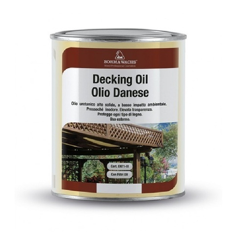 АКЦИЯ МАЙ 2025 ХИТ! Масло датское Decking Oil 5 л для террас 729 Лиственница для наружных работ Borma 4972IL-LS729
