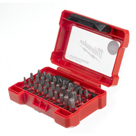 ХИТ! Набор бит ударных 32 шт. Milwaukee SHOCKWAVE ShW CD Set для работ с импульсным гайковертом по закручиванию, для любых видов работ по сверлению и закручиванию 4932464240