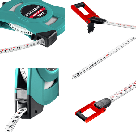 Мерная лента геодезическая стальная KRAFTOOL EXTREM 100 м 34185-100