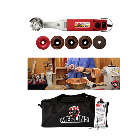 Гриндер для резьбы по дереву Merlin 2 Universal Carving Set Fixed Speed KAT 10041EU М00014809