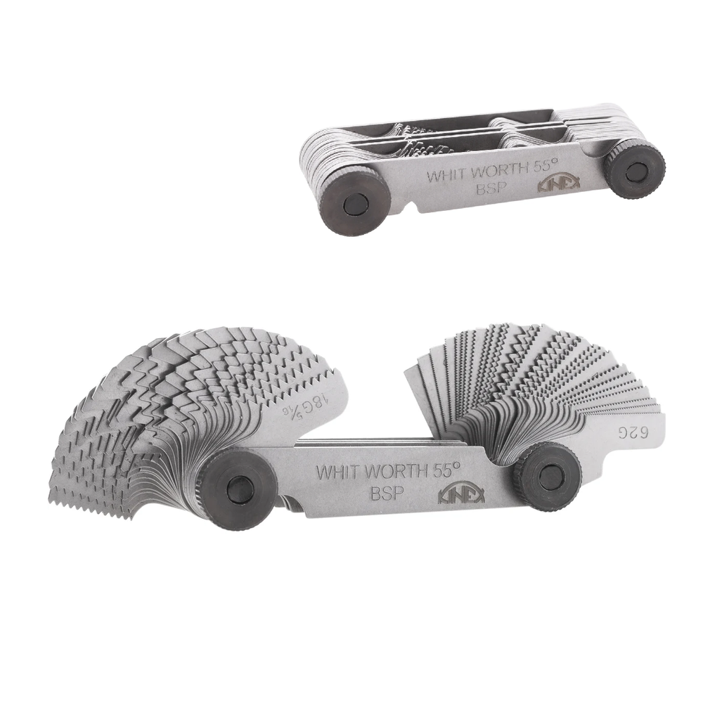 Новинка! Резьбомер Kinex М+W+G 58 шаблонов, шаг резьбы 0.25-6 мм, 4-62 TPI 1148