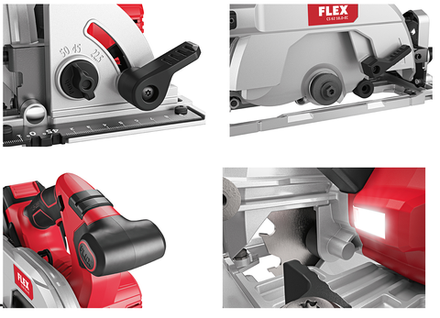 Новинка! Аккумуляторная дисковая пила FLEX CS 62 18.0-EC C, 18В, диск 165/20 мм с защитным маятниковым кожухом 491322