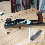 СКИДКИ ЧЕРНАЯ ПЯТНИЦА ХИТ! Рубанок торцовочный N 62 Low Angle Jack Plane сталь 350 мм лезвие 50 мм GOLDRATIO М00023175