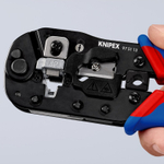 ХИТ! Пресс - клещи для штекеров RJ 45 "3 в 1" 190 мм   гнезд 1, 8-пин 8P8C, резка и зачистка кабеля KNIPEX KN-975113