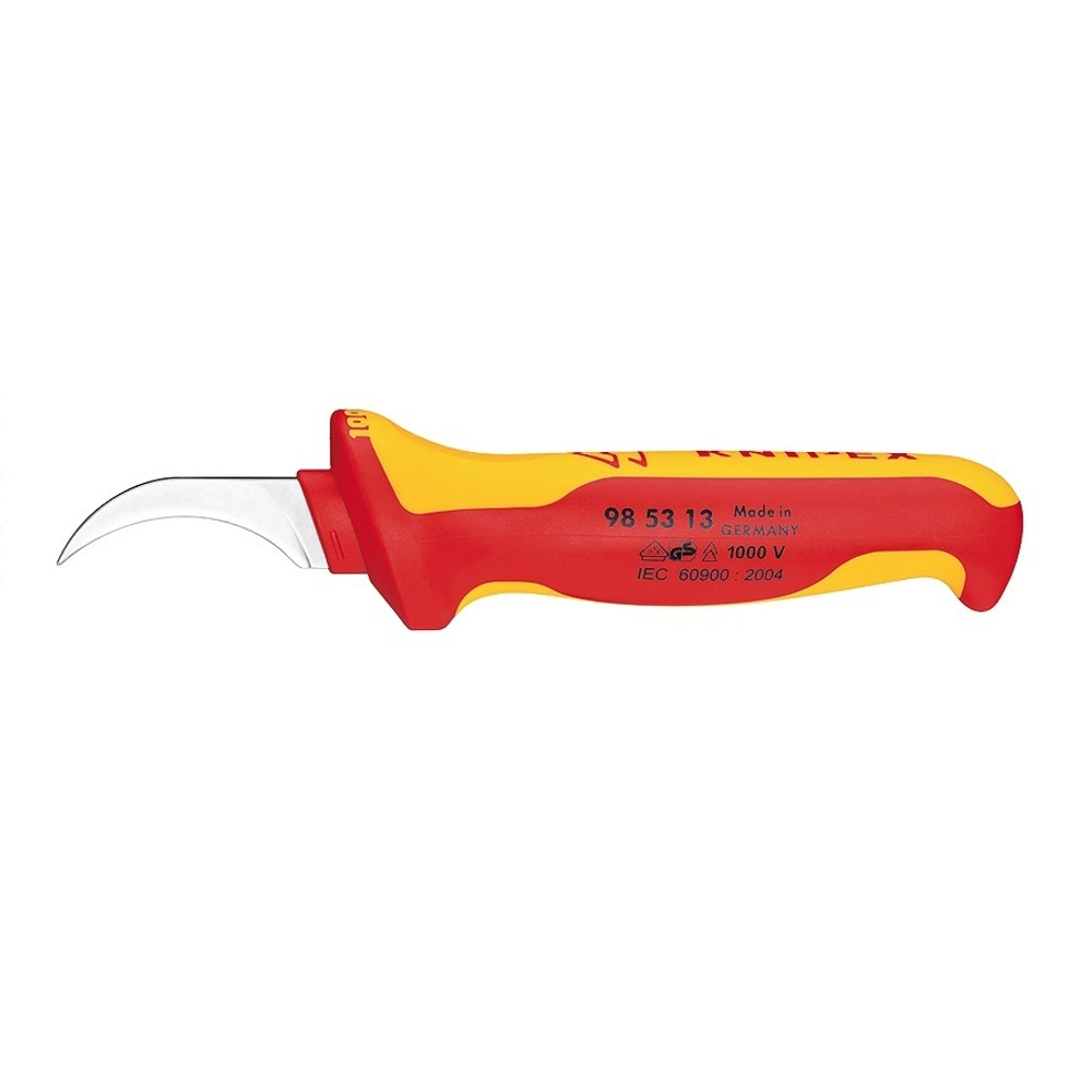 Нож для секторного кабеля VDE 190 мм, 2-комп диэлектрическая ручка, 98 53 13, KNIPEX KN-985313