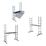 Новинка! Малые лестничные подмости 2 х 7 KRAUSE CORDA. Боковины можно соединить в стремянку или использоваться как приставные лестницы 080103