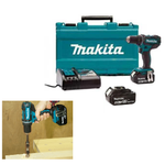 Новинка! КОМПЛЕКТ: Аккумуляторная дрель - шуруповерт Makita XPT 18 В, ДВА Аккумулятора 4 А·ч, Зарядное устройство, Кейс, Max D сверления металл 13 мм, дерево 38 мм DDF482RME