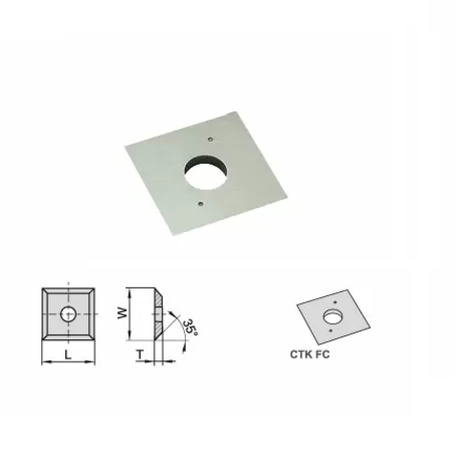 Новинка! Нож твердосплавный поворотный Woodwork CTK FC 12.0 x 12.0 x 1.5 KCR08 CERATIZIT 80360030