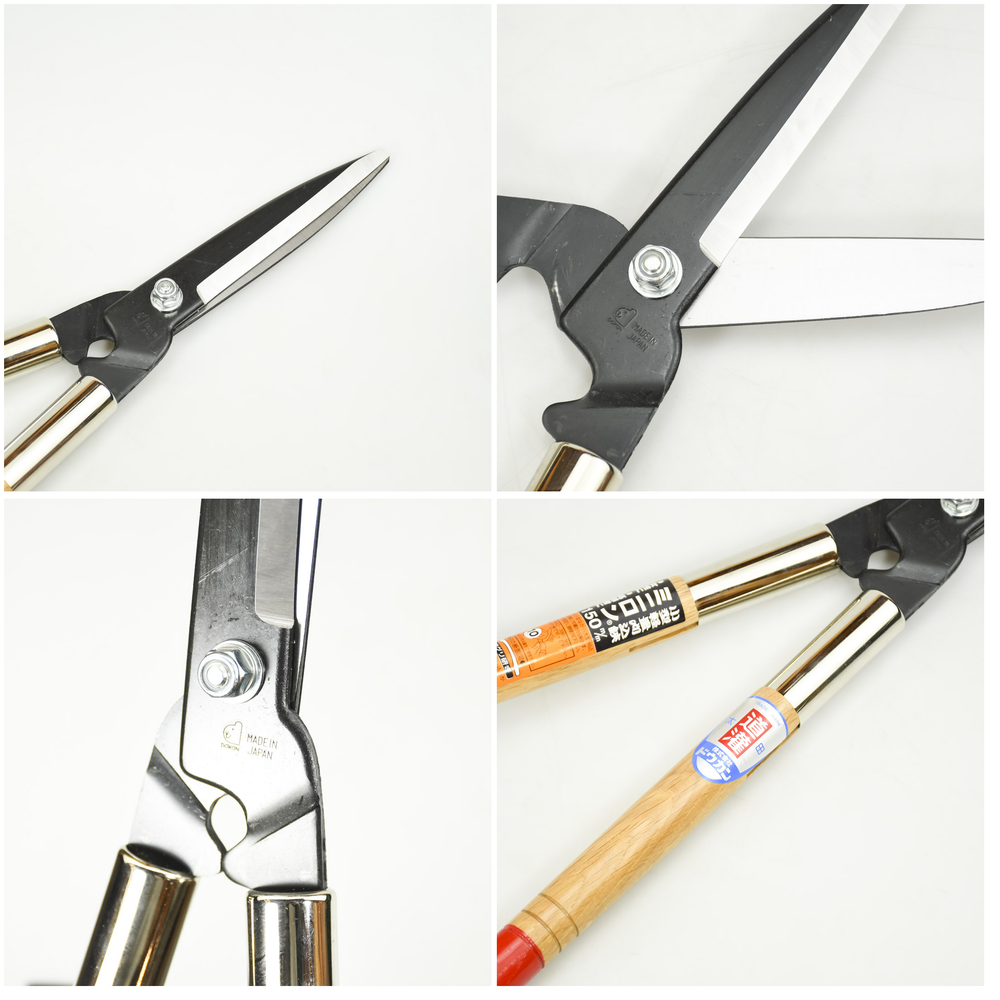 Новинка! Японские ножницы садовые для живой изгороди Dokan 195 мм / 700 мм КРУПНЫЕ, тонкое лезвие упрощает работу, для художественной стрижки деревьев М00021087