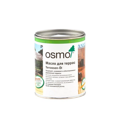 Новинка! Масло для террас и садовой мебели OSMO Terrassen-Öle 023 Каштан 0,75 л для наружных работ 023002