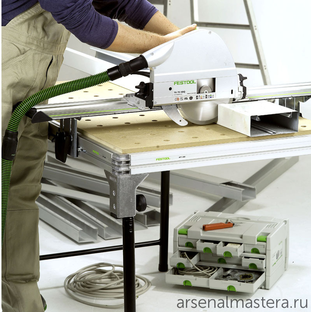 Пила погружная FESTOOL 1,6 кВт с шиной - направляющей FS 1400/2 в систейнере TS 75 EBQ-Plus-FS 561512