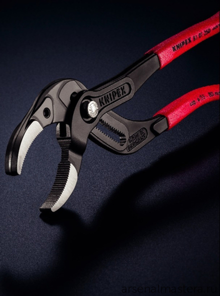 Клещи переставные трубные 250 мм, зев 25 - 80 мм, фосфатированные 81 01 250 KNIPEX KN-8101250