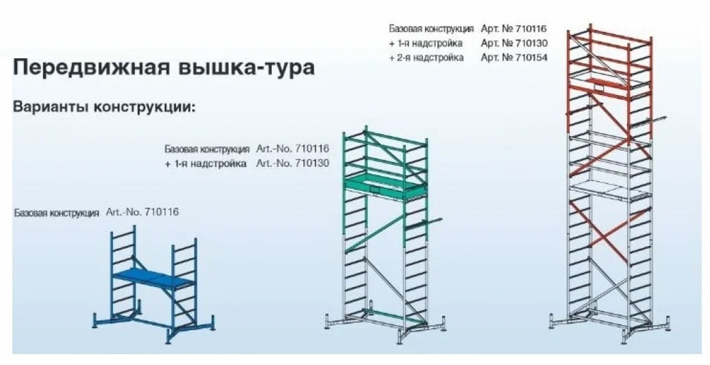 ХИТ! Подмости передвижные Krause Climtec (Вышка - тура) первая надстройка 710130