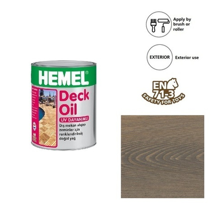 Масло для террас для наружных работ Deck Oil Галька, 0,75 л 3118H HEMEL 311875