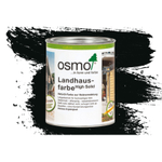 Непрозрачная краска для наружных работ Osmo 2703 cеро-чёрная 0,75 л Landhausfarbe Osmo-2703-0.75 11400013