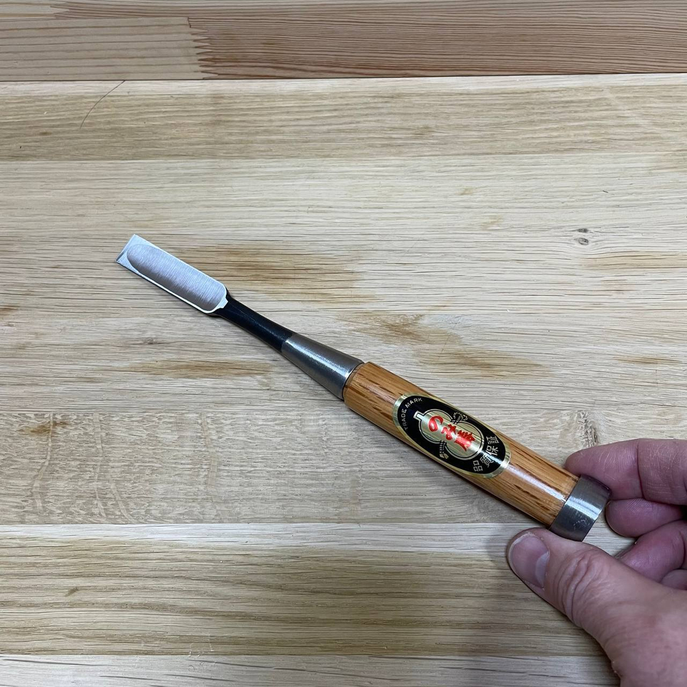 Стамеска японская Oire сталь Shirogami A3 15 мм по дереву М00019876