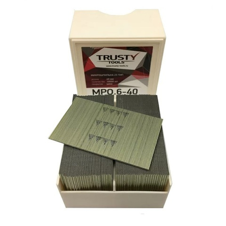 Микрошпилька 40 мм 23 тип, упаковка 10000 шт Trusty MPO.6-40