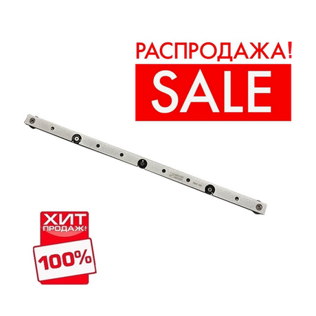 РАСПРОДАЖА ХИТ! Ползун алюминиевый 450 мм для паза 19 мм WOODWORK TR01-450