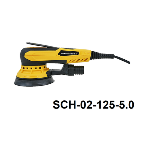 Новинка! Электрическая эксцентриковая шлифовальная машинка ручная Schtaer с пылеотводным шлангом и тормозом тарелки 220 В 0,35 кВт диск 125 мм эксцентрик 5 мм SCH-02-125-5.0