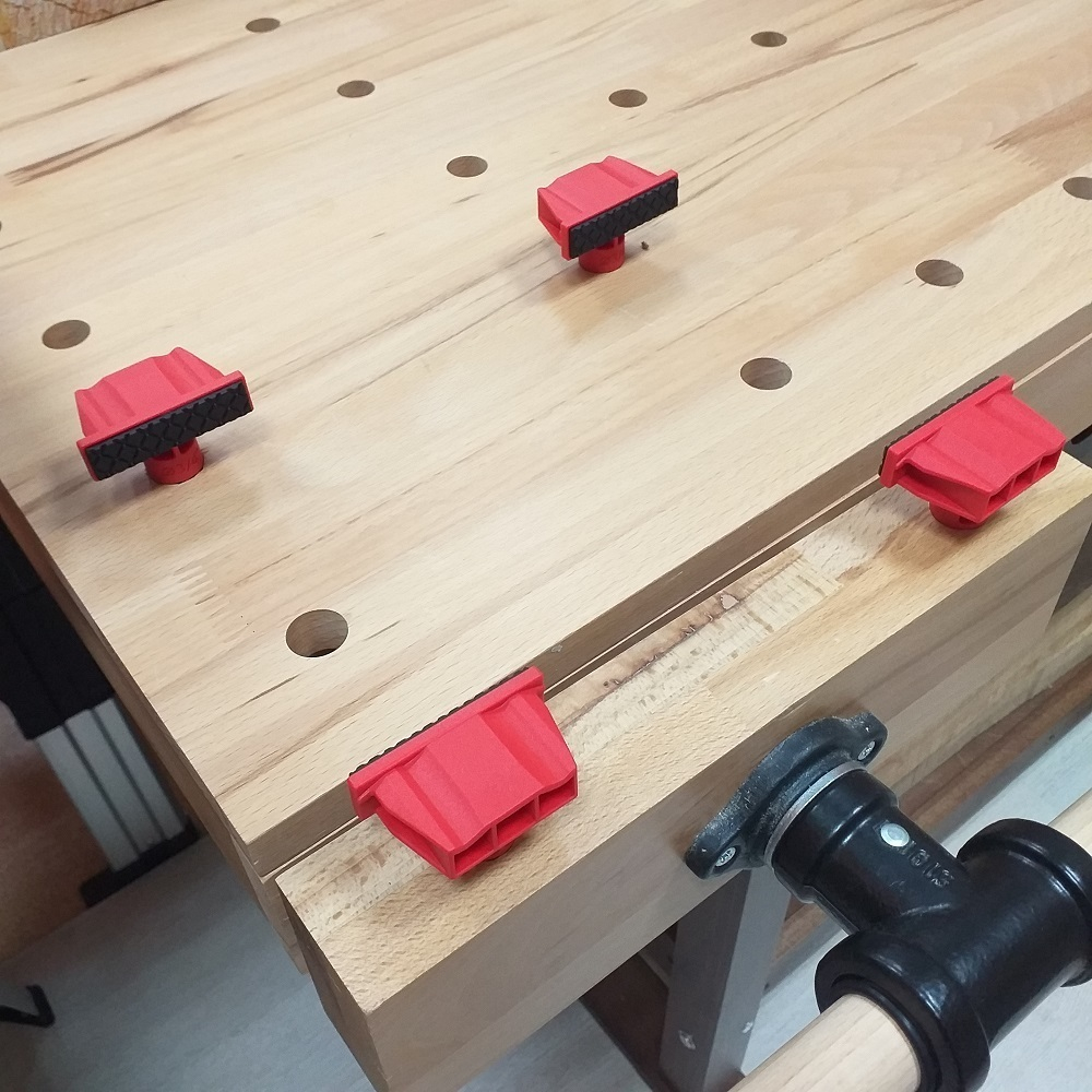 ХИТ! Набор из 4 шт Верстачные упоры для отверстия 19 мм (3/4 д) Woodwork PCH-BD4
