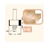 Новинка! Фреза четвертная Z 2  D 31,8  B 12 хвостовик 8 wp WoodPecker WPW  HE22095