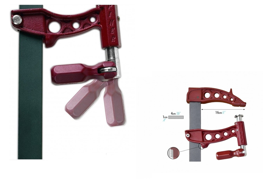 Новинка! Струбцина винтовая F-образная Piher Maxi-R 50 х 16 см зажимное усилие до 10000Н (1000 кг) М00005901