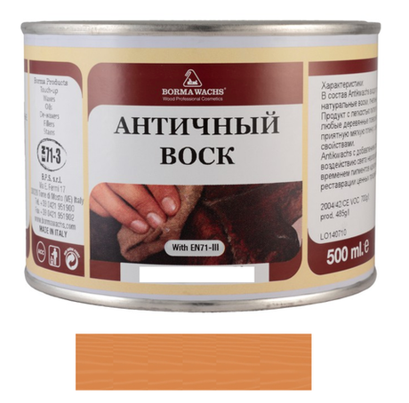 Воск античный Antik wachs 500 мл цвет 29 светлая вишня для внутренних работ Borma 3406