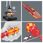 СКИДКИ НА MAXIМУМЕ! Отвёртка диэлектрическая торцевая WERA Kraftform Plus 190 i VDE 7 x 125 мм с внутренним шестигранником WE-005310