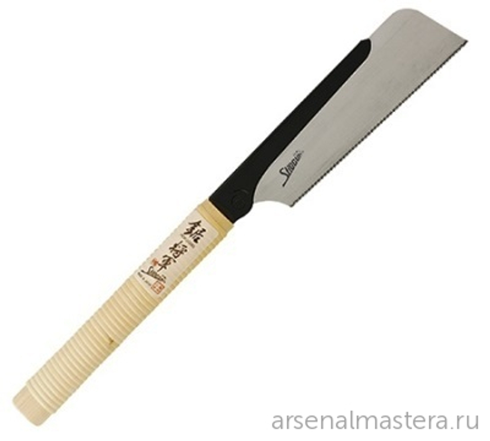 ХИТ! Пила японская столярная обушковая Shogun Dozuki-Mini Saw 150 мм 18 tpi (шаг 1.4 мм) прямая деревянная рукоять (ротанг) MT MP-150 М00009199