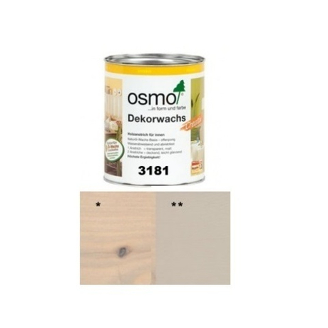 Цветное масло для древесины Osmo 3181 Галька 0,125 л Dekorwachs Intensive Tone для внутренних работ Osmo-3181-0,125 10100370