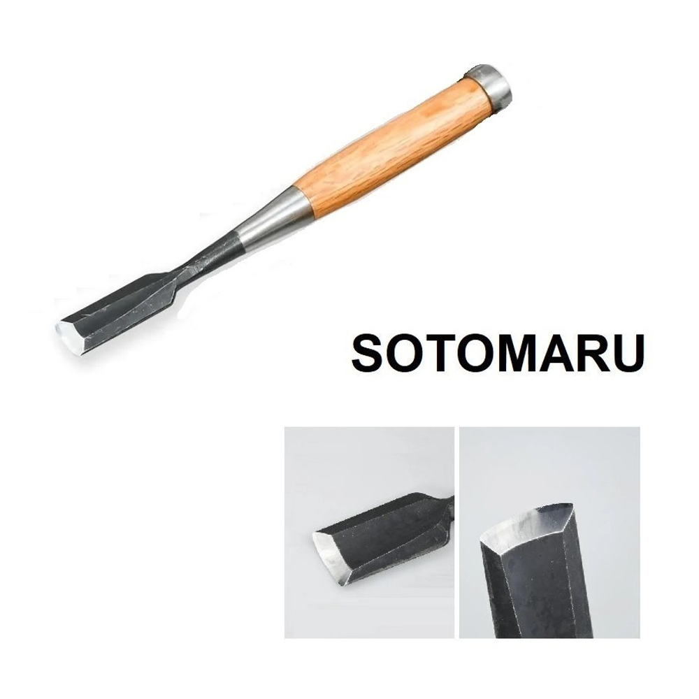 Новинка! Стамеска полукруглая японская столярная Shirogami 21 мм SOTOMARU Miki Tool М00021425