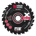 Новинка! Диск пильный Эксперт 190 x 2,4 / 1,6 x 30  Z 24   A 18 с PTFE покрытием, для поперечного пиления древесных материалов Woodwork 29.190.24