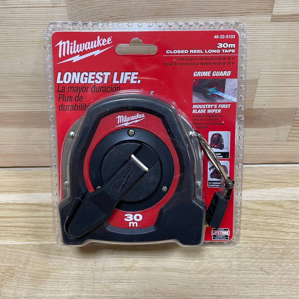 Новинка! Рулетка закрытая, длина ленты 30 м, ширина 9,5 мм MILWAUKEE односторонняя LTC 48225103
