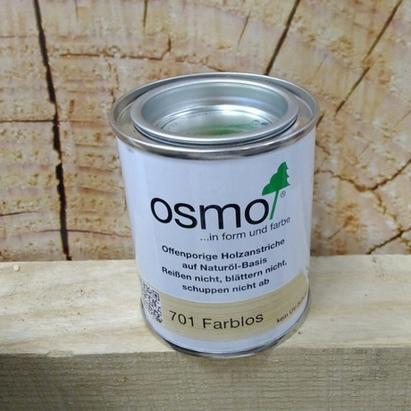 Новинка! Защитное масло - лазурь OSMO Holzschutz Ol-Lasur 701 Бесцветное матовое 0,22 л для древесины для наружных работ 12100070_2