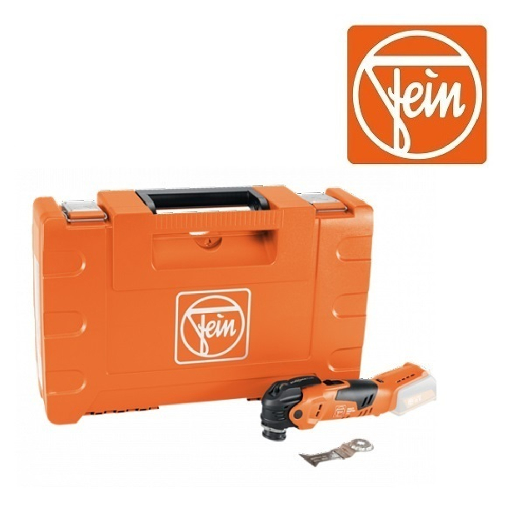 Новинка! Инструмент универсальный аккумуляторный MultiMaster AMM 300 Plus Select 12 В , Универсальное пильное полотно E-Cut 44 мм, в кейсе 7 129 32 62 00 0 Fein 71293262000